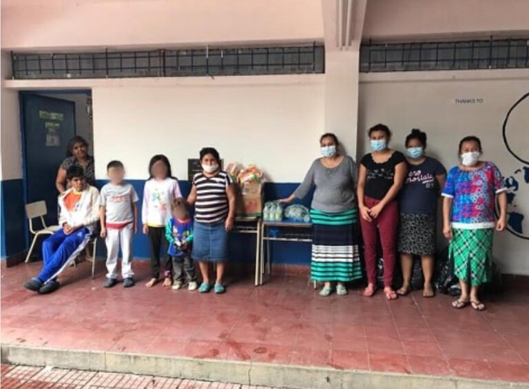 FUSALMO provides help to families in shelters that were affected by tropical storm Amanda.